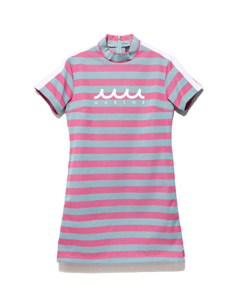 新色追加 muta ジャガードボーダー モックネックワンピース全8色 ジャガードボーダー モックネックワンピース [全8色] – muta