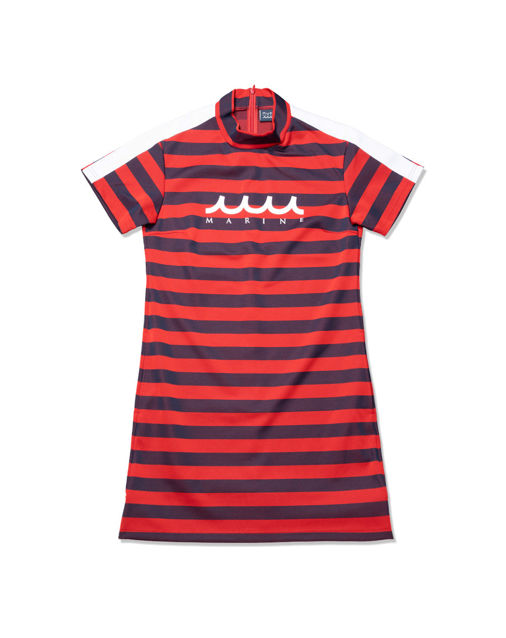 ジャガードボーダー モックネックワンピース [全8色] – muta