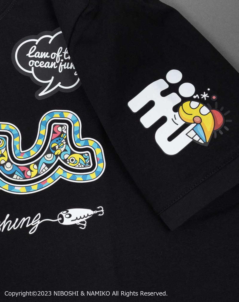 ［EVENT / WEB 限定］NAMIKO (NIBOSHI&) × muta MARINE Fishing Tシャツ (コクハンアラ)