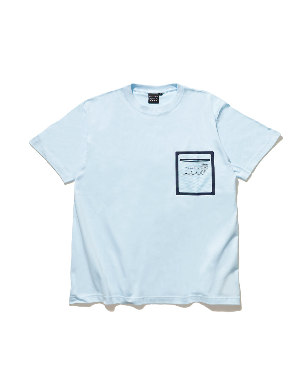 ACANTHUS × muta MARINE Mesh Trimming Pocket Tee [全3色