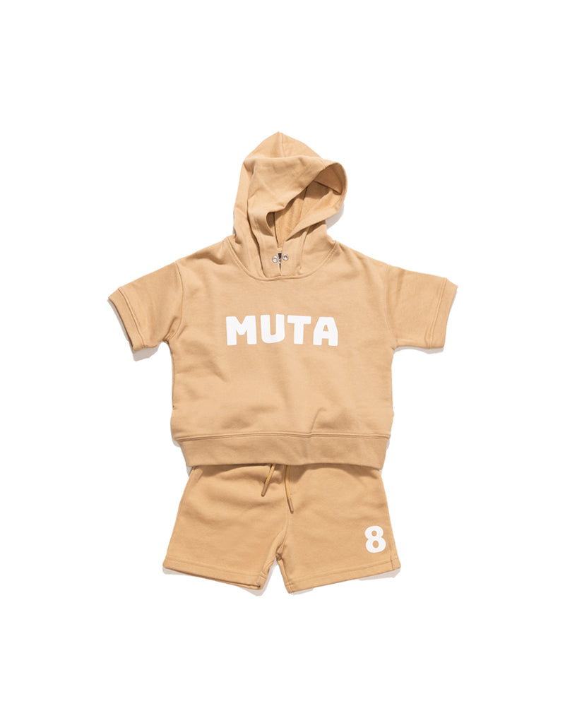KIDS スウェット 半袖プルパーカー [全4色]