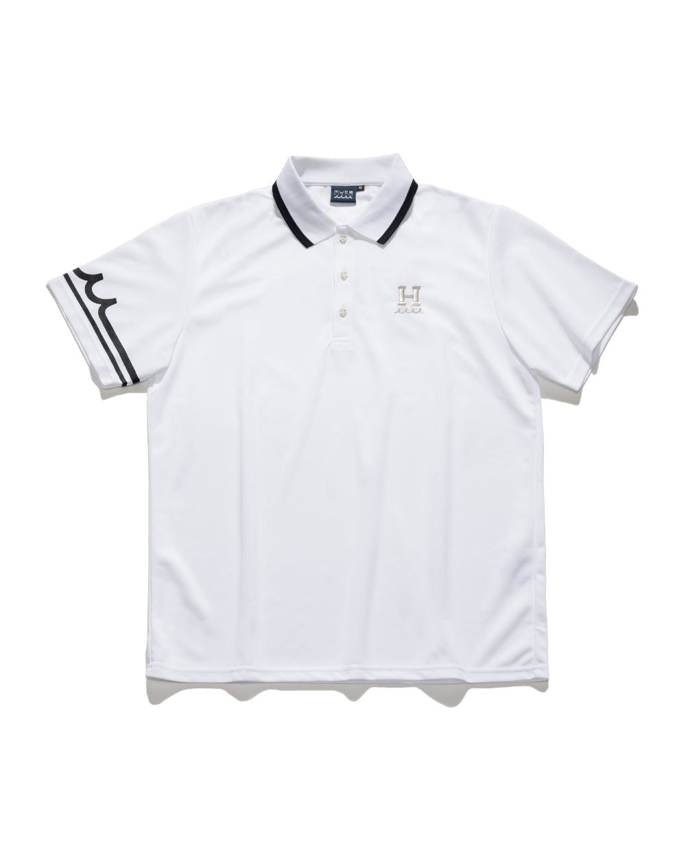 muta MARINE ポロシャツ ホワイト 総柄 サイズ6 EVENT /WEB限定］せとはる × muta MARINE GOLF ポロシャツ [全2色