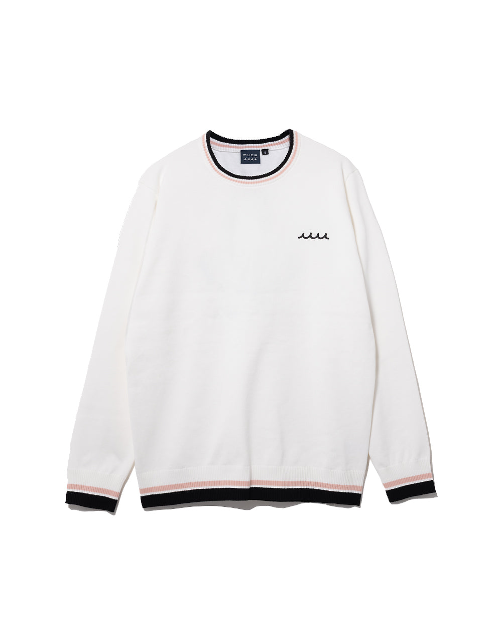 Hutottaページ @42個 バイカラー クルーネックセーター [全3色] – muta Online Store