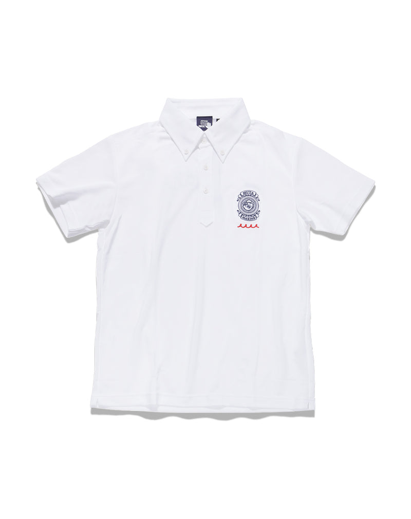 MUTA MARINE ポロシャツ　半袖　ポパイ　ホワイト　ゴルフ　XL POPEYE™︎ meets muta MARINE EMBLEM ポロシャツ [全3色] – muta