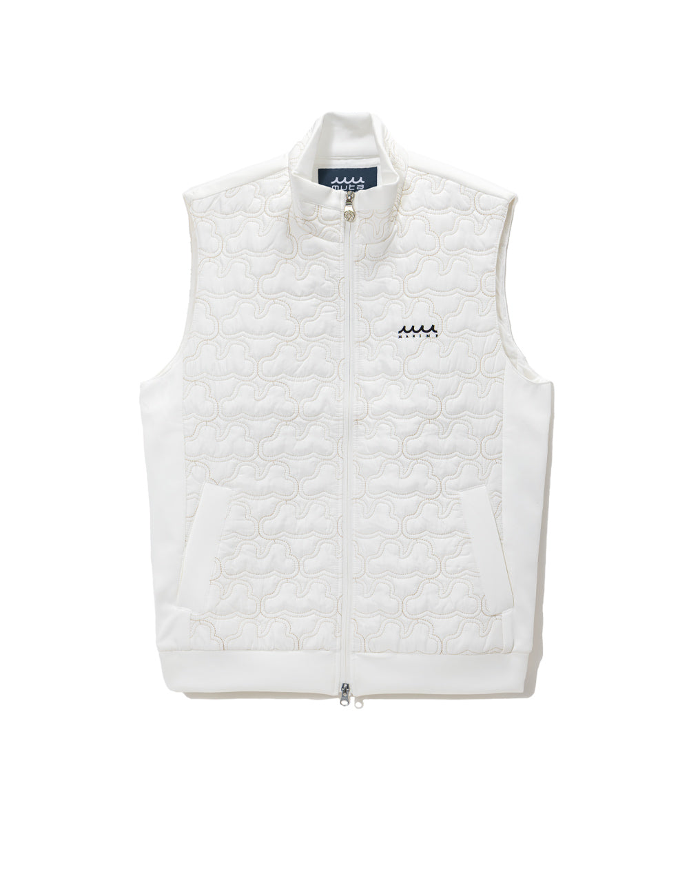 ジオメトリックウェーブ キルティングベスト [全3色] – muta