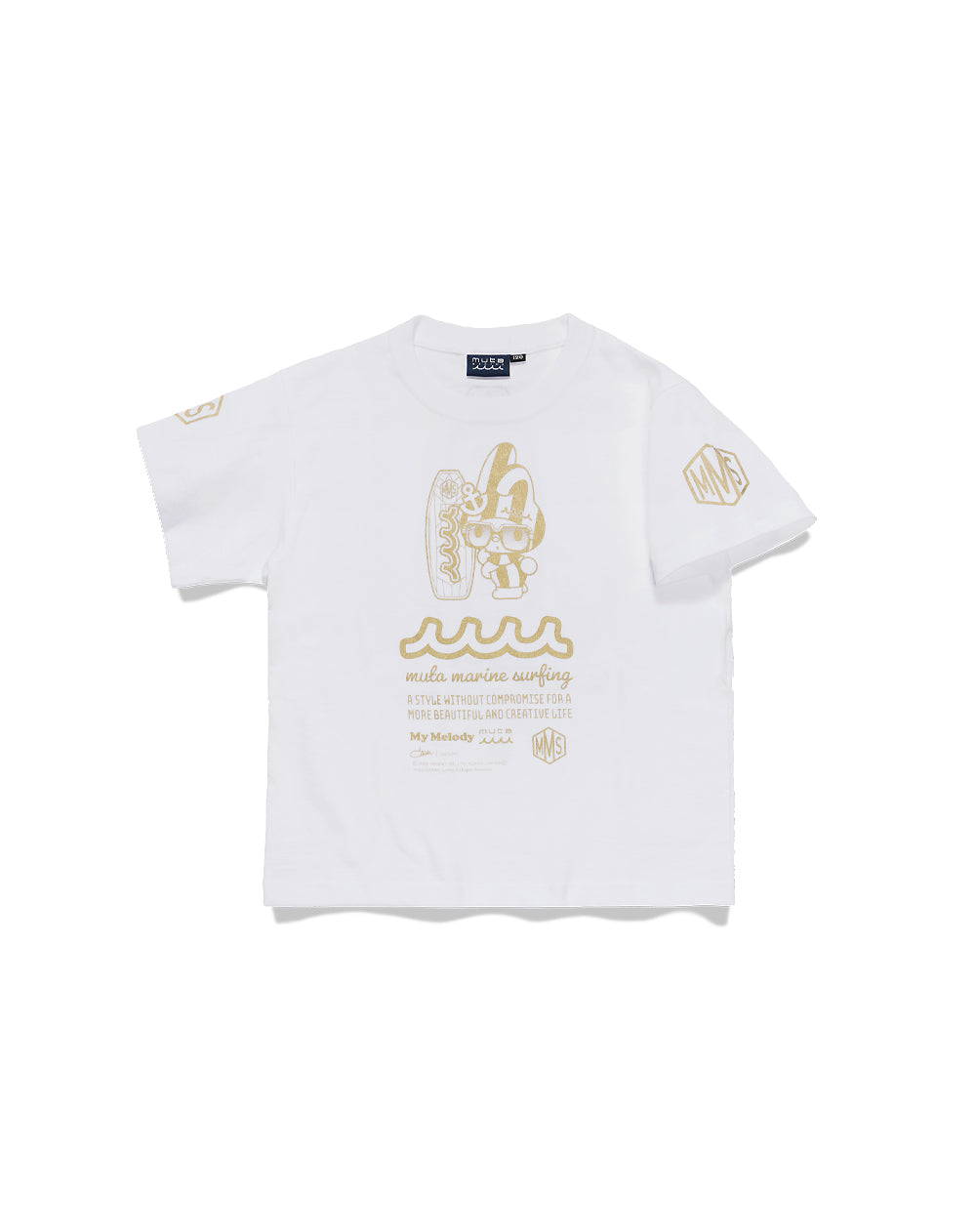 My Melody × muta MARINE SURFING コットンTシャツ [全3色] (KIDS
