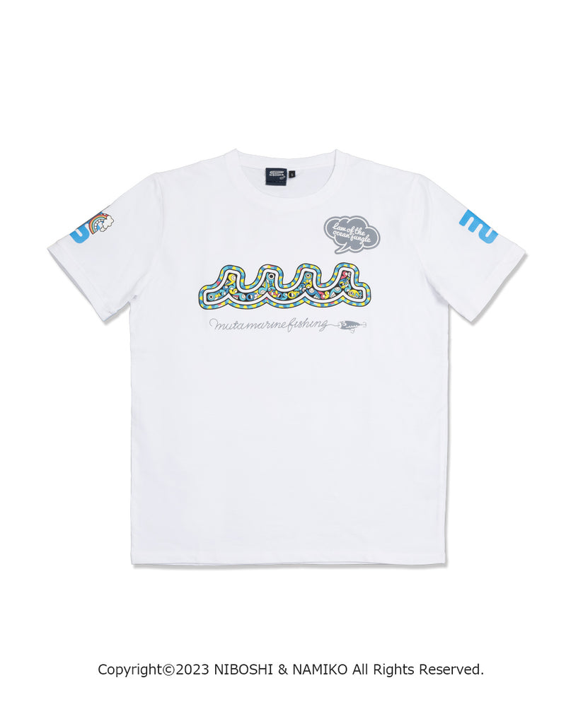 ［EVENT / WEB 限定］NAMIKO (NIBOSHI&) × muta MARINE Fishing Tシャツ (ハマフエフキ)