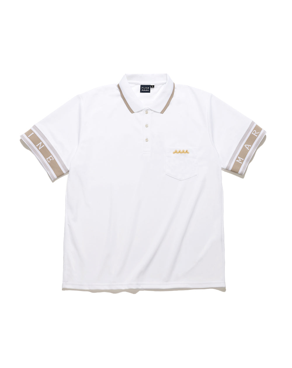 muta ポロシャツ ホワイト サイズ5 リブカフ ポロシャツ [全3色] – muta Online Store