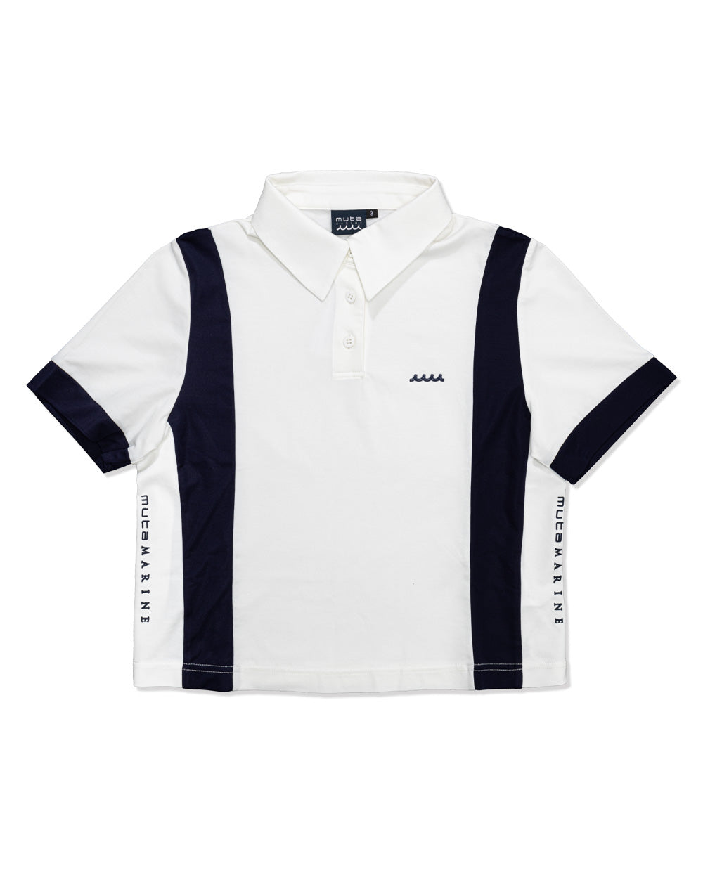 バイカラー クロップドポロシャツ [全4色] – muta Online Store