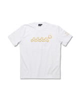 ［BOATSHOW / WEB先行］レザーライクロゴ ストレッチTシャツ [全3色]