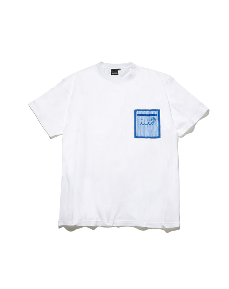 ACANTHUS × muta MARINE Mesh Trimming Pocket Tee [全3色]