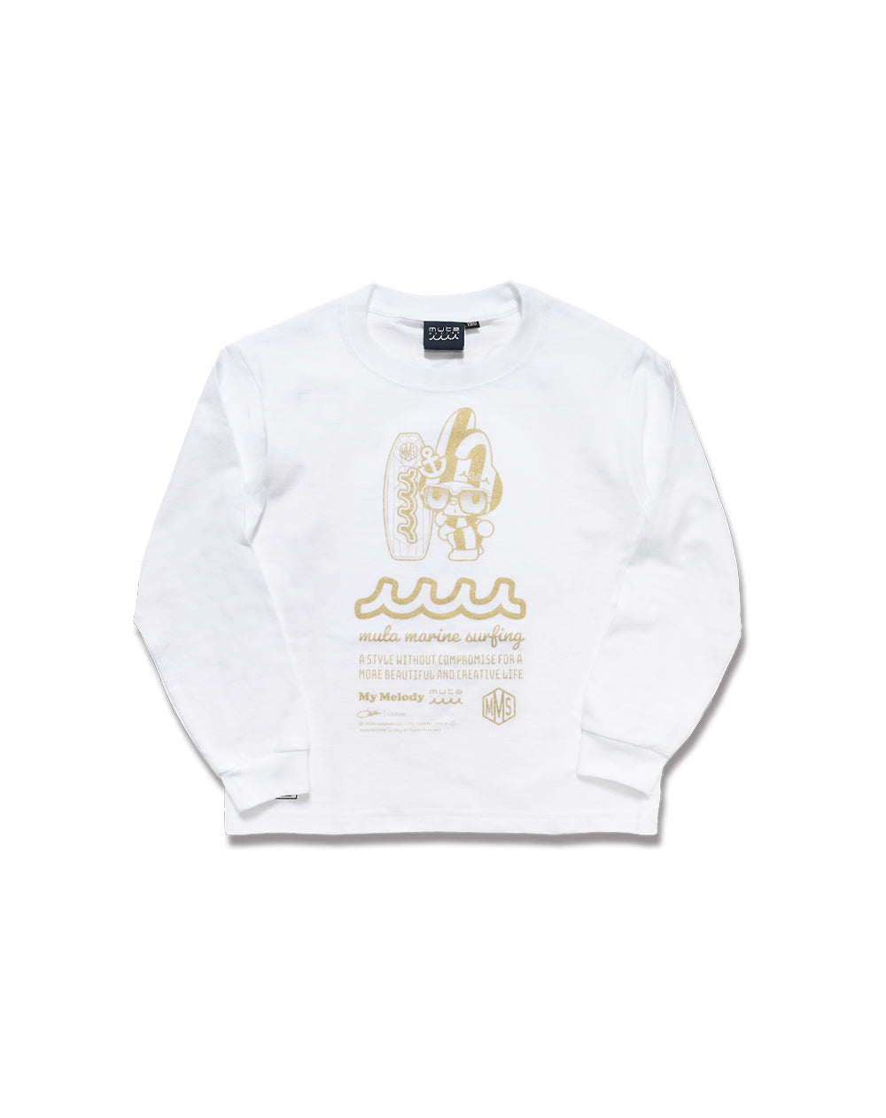 My Melody × muta MARINE SURFING コットンロングスリーブTシャツ [全3 