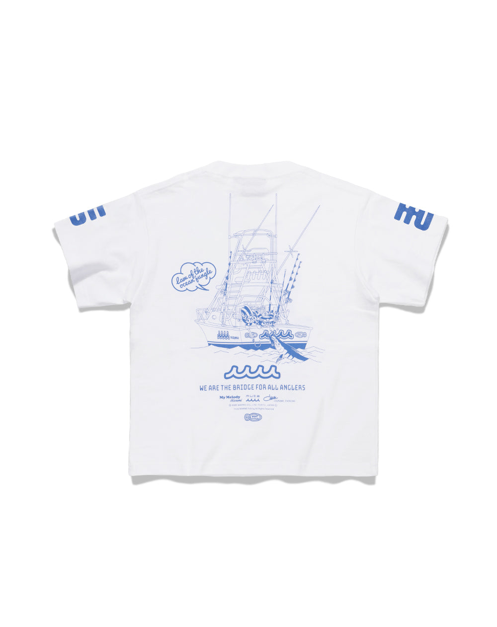 M新品未使用　ReynSpooner ✖️MARINES 米軍 限定コラボシャツ Kuromi × muta MARINE Fishing コットンTシャツ [全3色] (KIDS) – muta