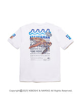 ［WEB / 一部店舗限定］NAMIKO (NIBOSHI&) × muta MARINE Fishing Tシャツ (アオウミガメ) [全2色]