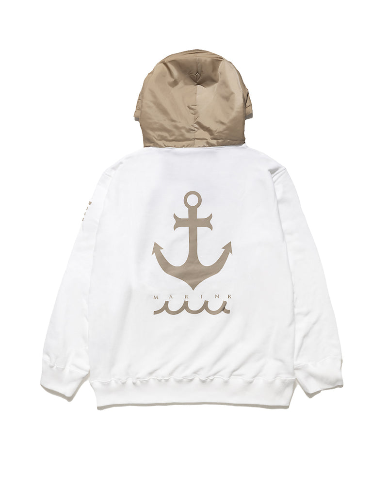 ［WEB限定］LEON × muta MARINE　中綿フード切替 プルパーカー