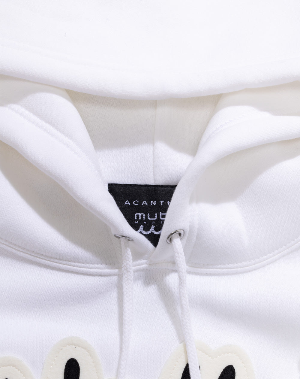 muta marineサイズM ホワイト ACANTHUS × muta MARINE MA Logo Hooded Sweatshirts [全3色