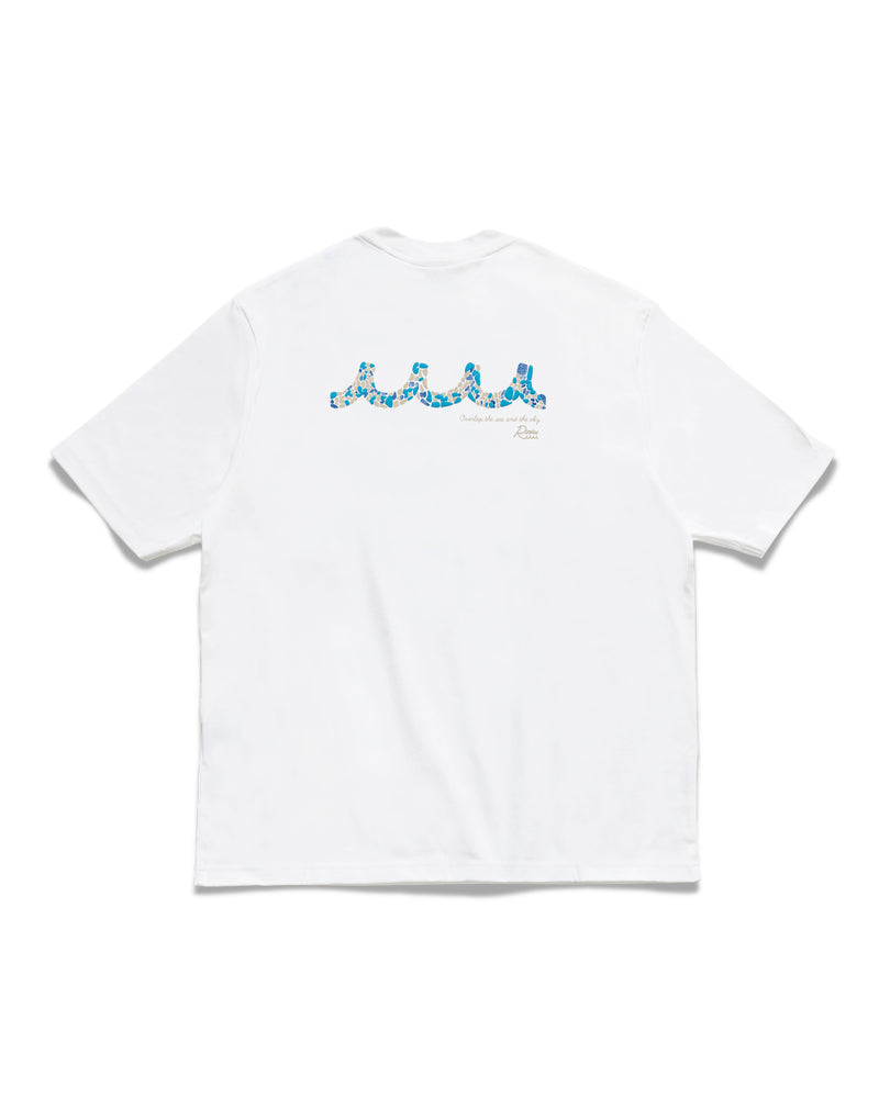 店舗限定：muta MARINE rinku］SEA GLASS WAVE スムースコットンT