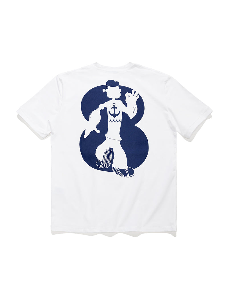 POPEYE™︎ meets muta MARINE 8 SHADOW ストレッチTシャツ [全3色