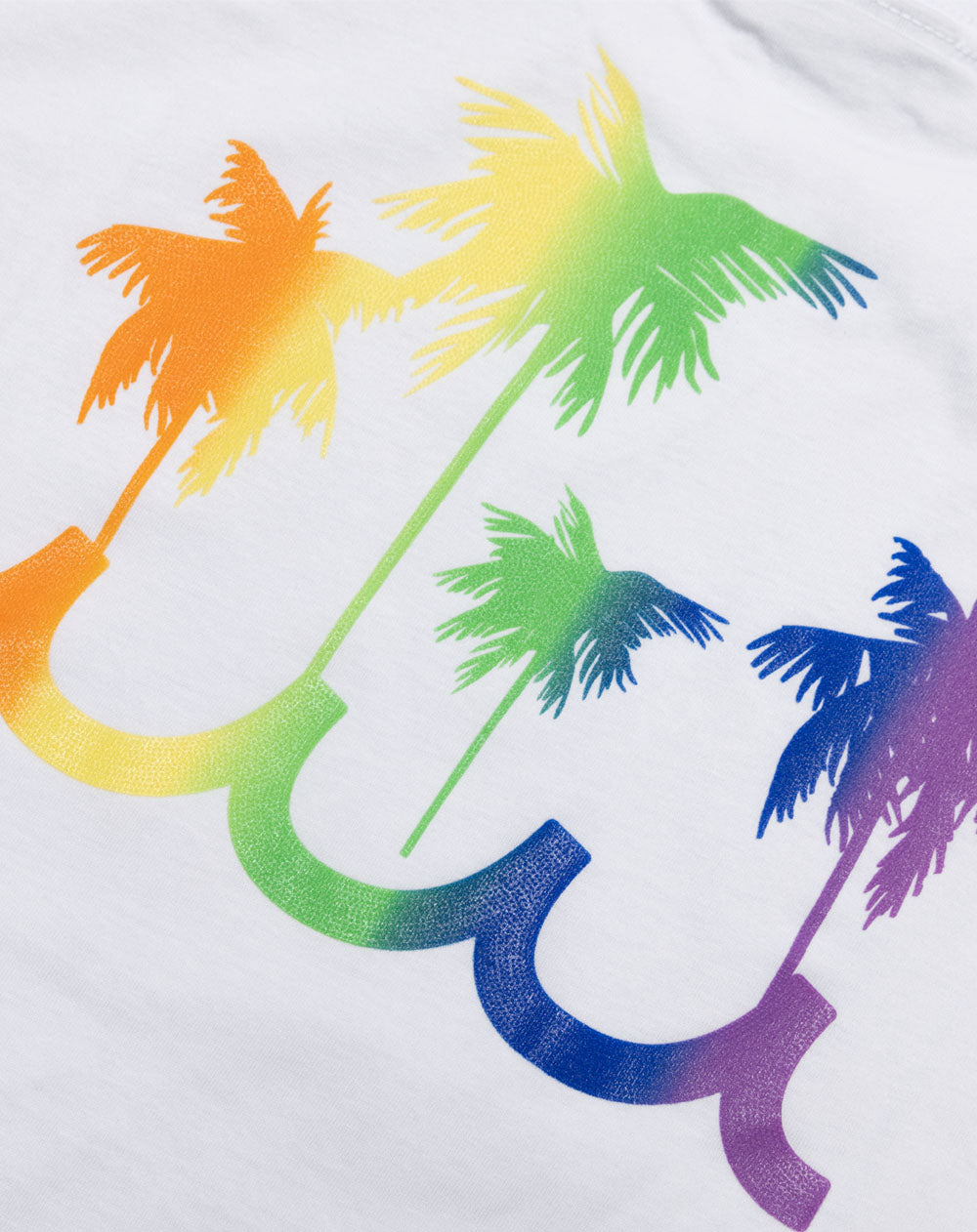別注■muta MARINE■大人気 RAINBOW PALM TREE TEE 国内発送 ROYAL FLASH｜muta MARINE/ムータ マリン/別注 RAINBOW PALM