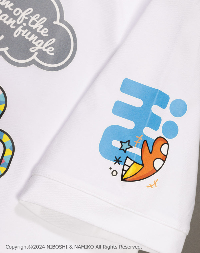 NAMIKO (NIBOSHI&) × muta MARINE Fishing Tシャツ