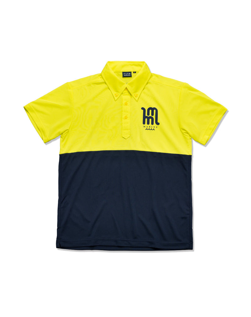 【Muta】ポロシャツ　イエロー　サイズS ランダムロゴ ポロシャツ [全4色] – muta Online Store