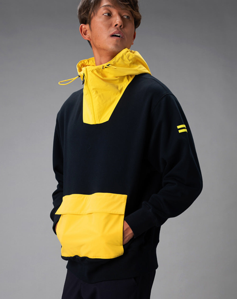 ANORAK! アノラックパーカー UNISEX》Washed Nylon Prime-Over Anorak Hoodie/ワッシャー