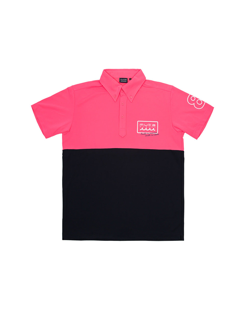 【未使用　タグなし】MUTA MARINE ノベルティ　ポロシャツ muta MARINE NEON BICOLOR WAVE ポロシャツ [全2色] – muta