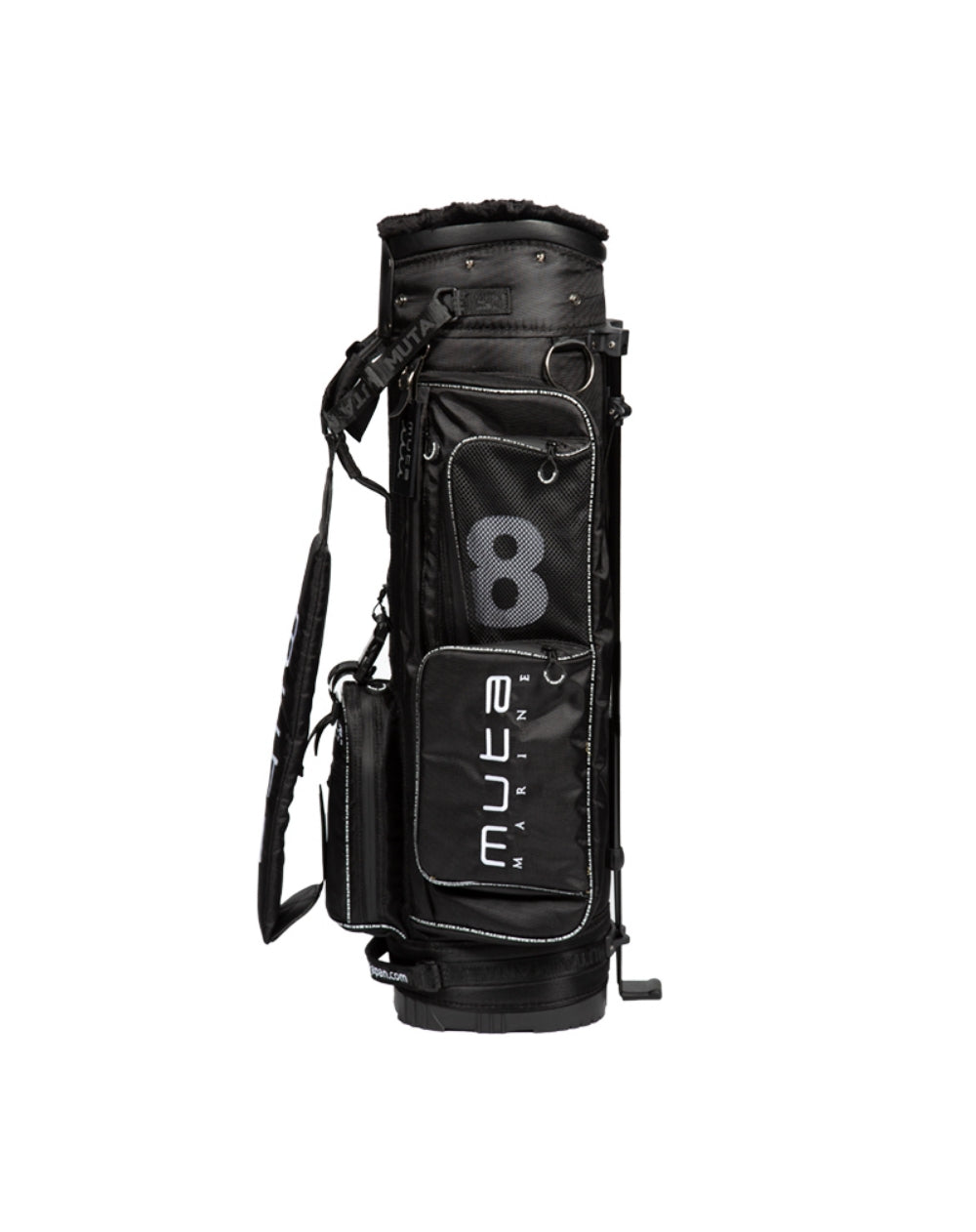 muta MARINE GOLF ファー付き スタンドキャディバッグ (ブラック