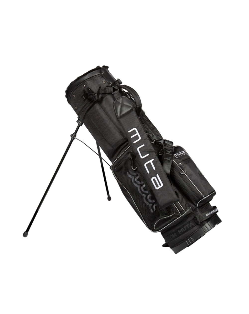 muta MARINE GOLF ファー付き スタンドキャディバッグ (ブラック