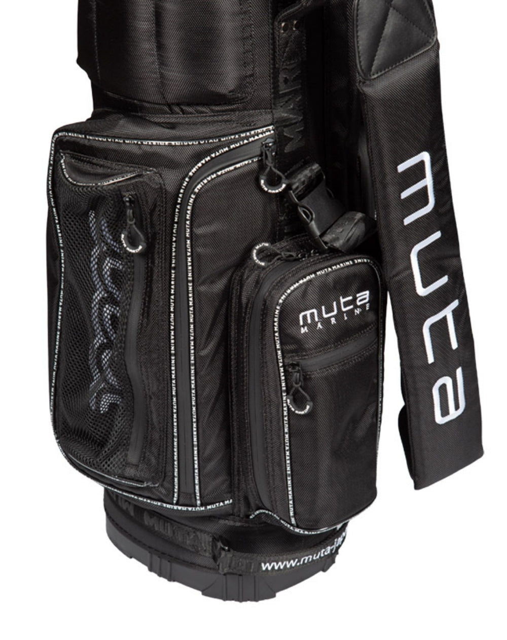 muta MARINE GOLF ファー付き スタンドキャディバッグ (ブラック