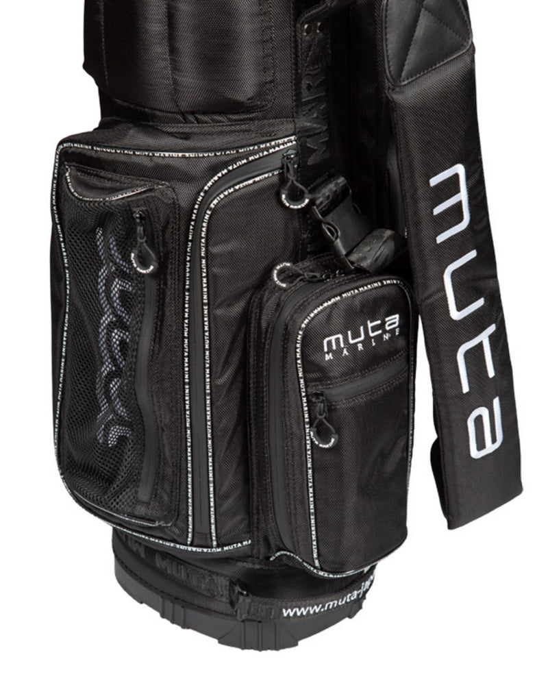 muta MARINE GOLF ファー付き スタンドキャディバッグ (ブラック