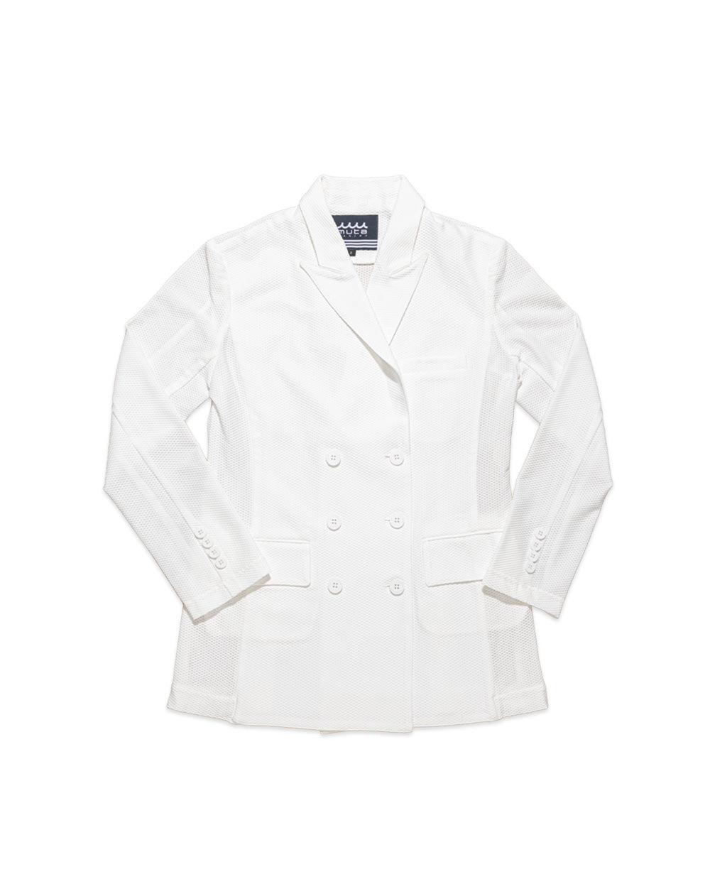muta◆MUTA MARINE/ストレッチメッシュダブルジャケッ/スポーツウェアー/7/WHT/MMBC-200614 ストレッチメッシュ ダブルジャケット (WOMAN) [全3色] – muta