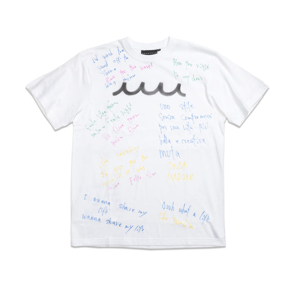 ACANTHUS x muta Hand Border Paint Tee☆ ACANTHUS × muta MARINE