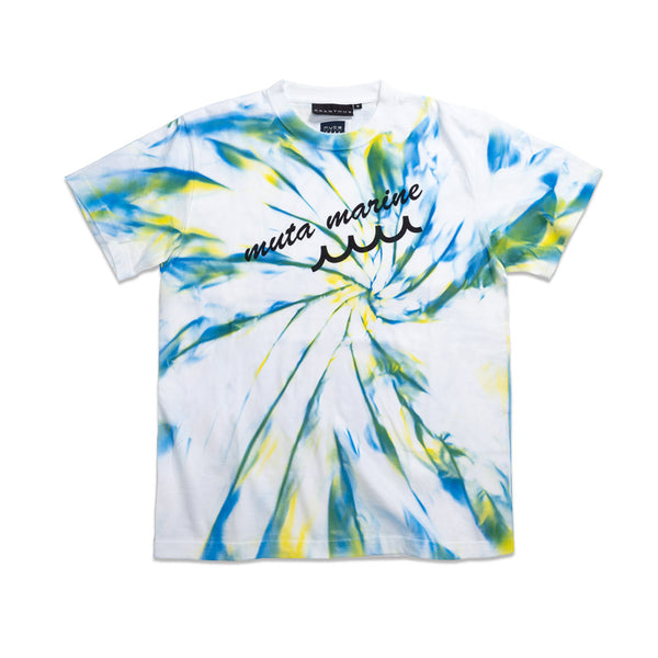 新品 muta MARINE × ACANTHUS ダイダイ柄 Tシャツ 水色 ACANTHUS x muta MARINE Trimming Pocket Tee [全3色] – muta